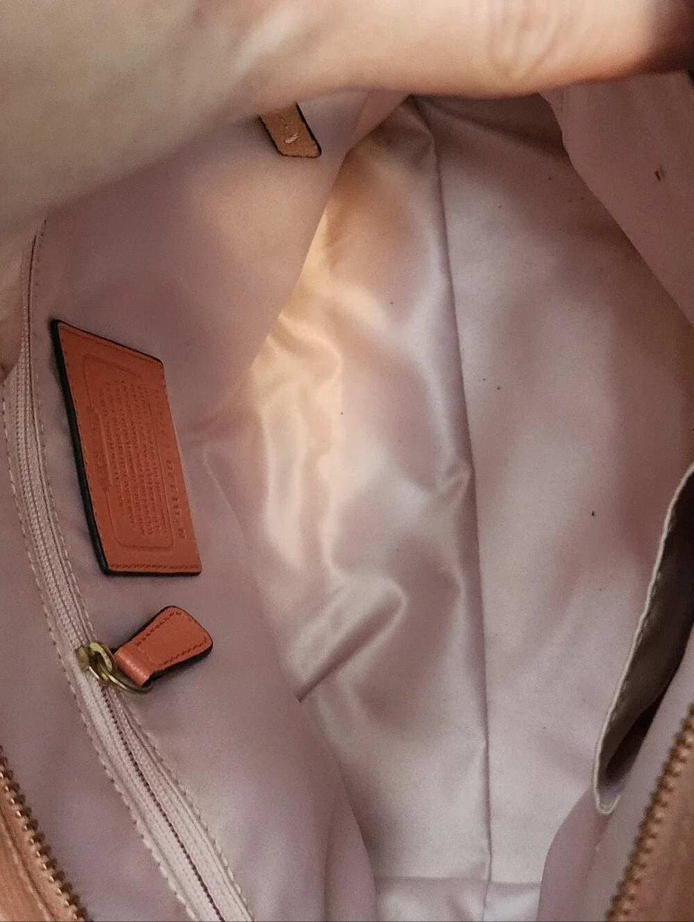 Coach Straw Tote with Pink Leather Trim and Flower Charm
